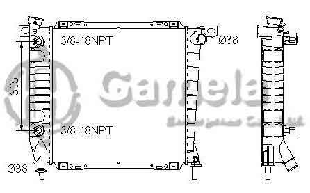 6190604016-T - Radiator-for-FORD-Ranger-Explorer-V6-4-0-90-94-AT-OEM-F07H8005AA-F0TZ8005D-F1TZ8005B-F47Z8005B-DPI-1164