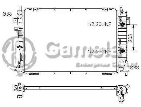 6190604020-T - Radiator-for-FORD-Crown-Victoria-V8-4-6-95-97-AT-OEM-F5VH8005AD-F5VH8005BC-F5VH8005BD-F5VH8005CA-DPI-1737