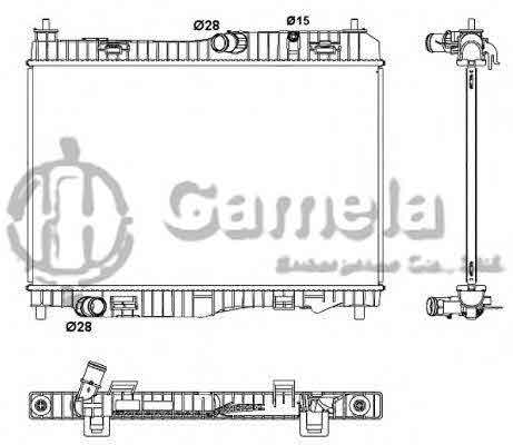 6190604027-T - Radiator-for-FORD-FIESTA-VI-VAN-1-4-1-6TDCI-08-MT-NISSENS-69233-OEM-1516268-8V518005DD-1573215