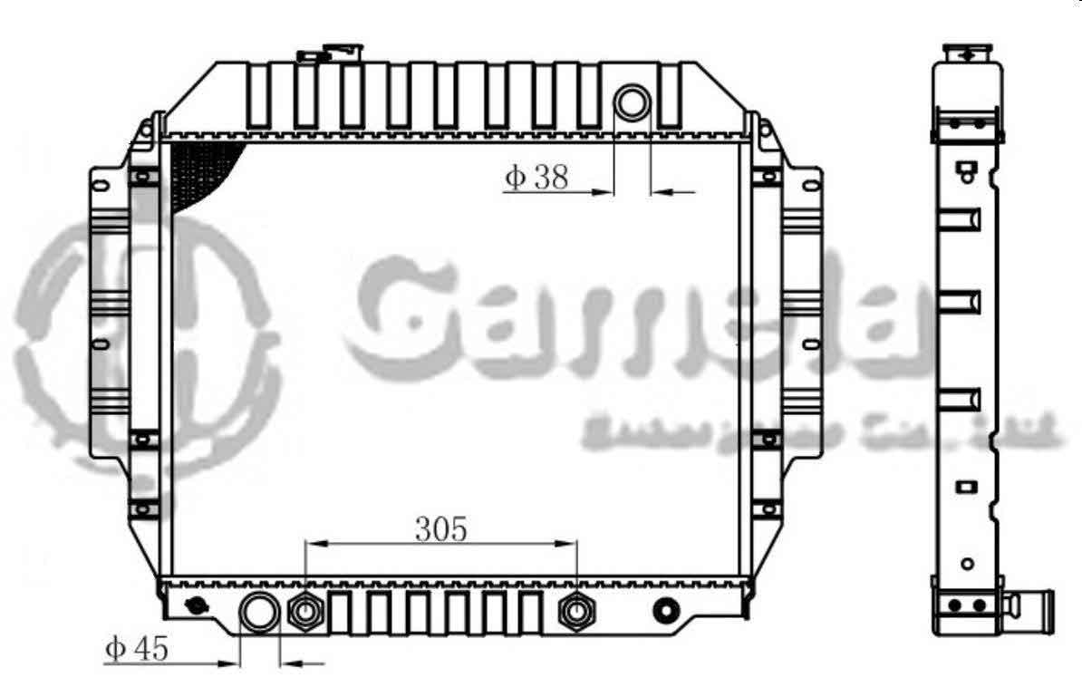 6190604034-T - Radiator-for-FORD-E-150-250-350-Econoline-V8-5-0-5-8-92-96-OEM-F2UH8005DE-F2UH8005FB-F2UZ8005E-F5UZ8005A-DPI-1456