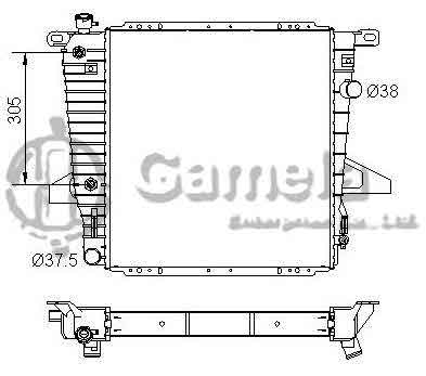 6190604052-T - Radiator-for-FORD-Explorer-V6-4-0-95-97-AT-OEM-F57H8005NB-F5TZ8005D-DPI-1728