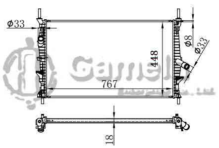 6190604060-T - Radiator-for-FORD