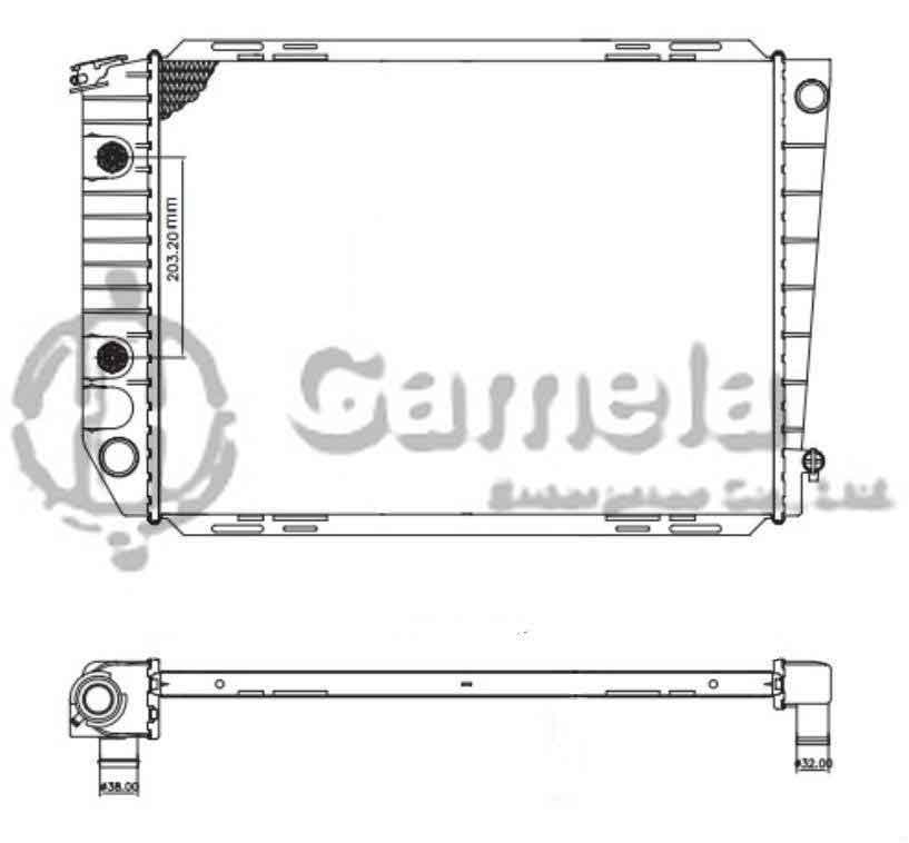 6190604095-T - Radiator-for-FORD-Mustang-Granada-Thunderbird-L4-V6-V8-2-3-3-3-4-2-5-0-80-93-AT-OEM-E0778005D-E0BH8005BA-DPI-556