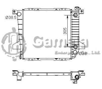 6190604113-T - Radiator-for-FORD-Ranger-L4-2-3-95-97-AT-OEM-F57H8005AB-F67H8005MA-DPI-1726