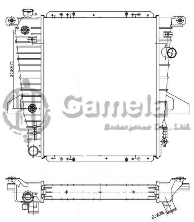 6190604115-T - Radiator-for-FORD-Ranger-V6-4-0-95-97-AT-OEM-F57H8005JC-F57Z8005DA-DPI-1721