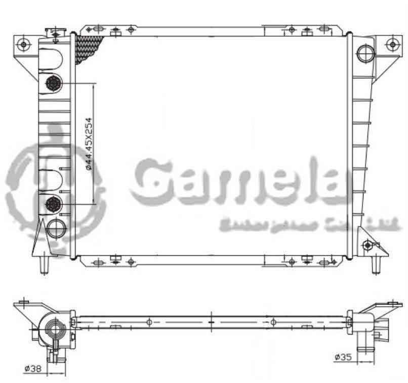 6190604123-T - Radiator-for-FORD-Thunderbird-V6-V8-3-8-5-0-89-93-AT-OEM-E9SH8005AC-F2SH8005AA-DPI-1410-1095