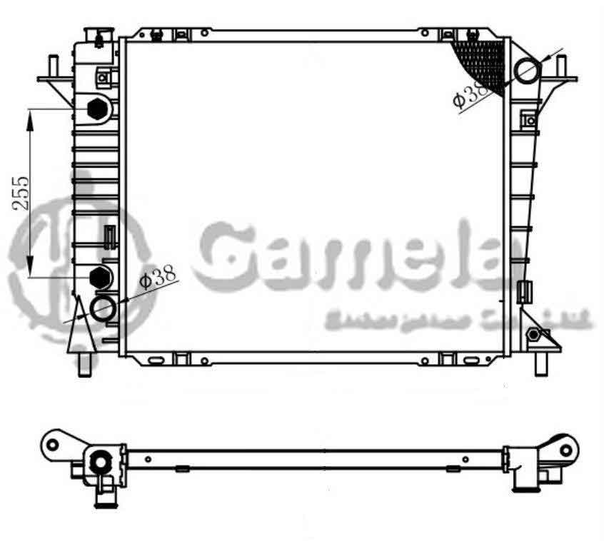 6190604125-T - Radiator-for-FORD-Thunderbird-V6-3-8-94-97-AT-OEM-F4SH8005CA-F6SH8005AA-DPI-1550