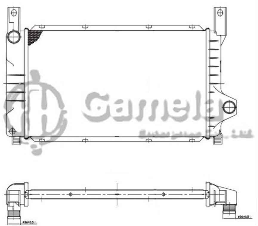 6190604143-T - Radiator-for-FORD-FIESTACOURIER-16V-1-4-1-6-1-8D-89-97-MT-NISSENS-62117A-OEM-7138824-1664695-1661644