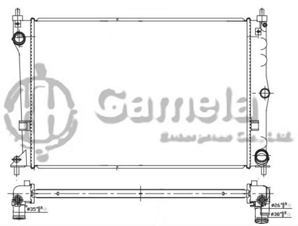 6190604172-T - Radiator-for-FORD-FALCON-BA-V6-V8-4-0-5-4-98-02-MT