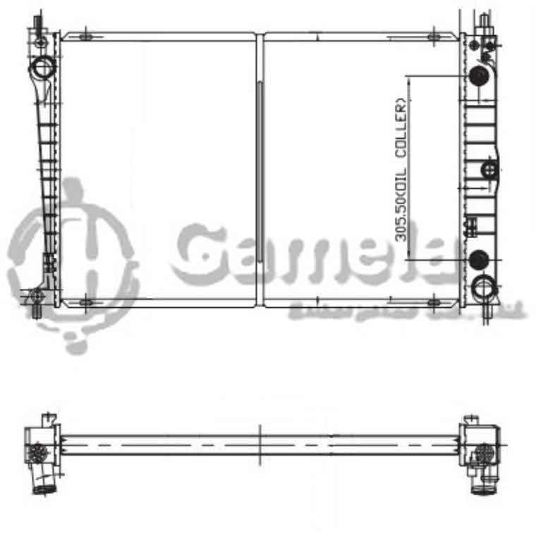 6190604177-T - Radiator-for-FORD-AU-FALCON-V8-5-0-98-01-AT