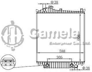 6190604186-T - Radiator-for-FORD-Explorer-V6-V8-4-0-4-6-07-10-AT-DPI-2952