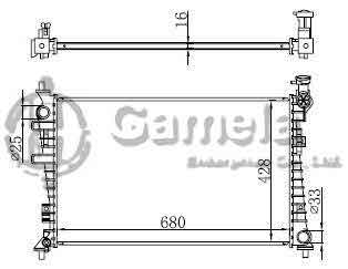 6190604195-T - Radiator-for-FORD-Focus-L4-2-0-08-11-MT-DPI-13087