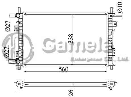 6190604197-T - Radiator-for-FORD-FIESTA-MT-OEM-2S658005AB