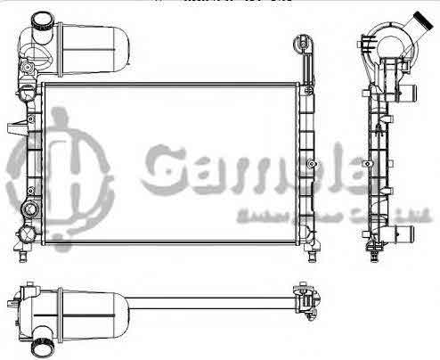 6190620003-T - Radiator-for-FIAT-TEMPRA-S-W-TIPO-1-4-1-6-87-98-MT-NISSENS-61844-OEM-7732873-7632018