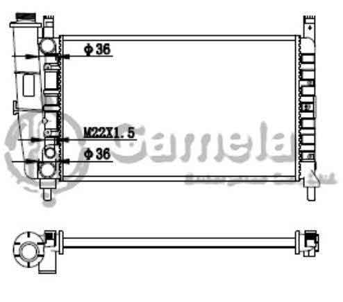 6190620008-T - Radiator-for-FIAT-FIORINO-1-4-1-5-1-6-88-05-MT-NISSENS-61852-OEM-7732211-7685063-7075124