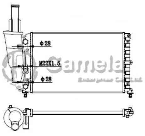 6190620009-T - Radiator-for-FIAT-PUNTO-1-2-93-00-MT-NISSENS-61857-OEM-7745692