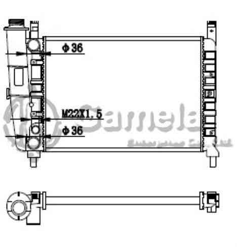 6190620010-T - Radiator-for-FIAT-DUNA-UNO-1-3-1-4-1-5-83-00-MT-NISSENS-61950-OEM-7556135-7739937