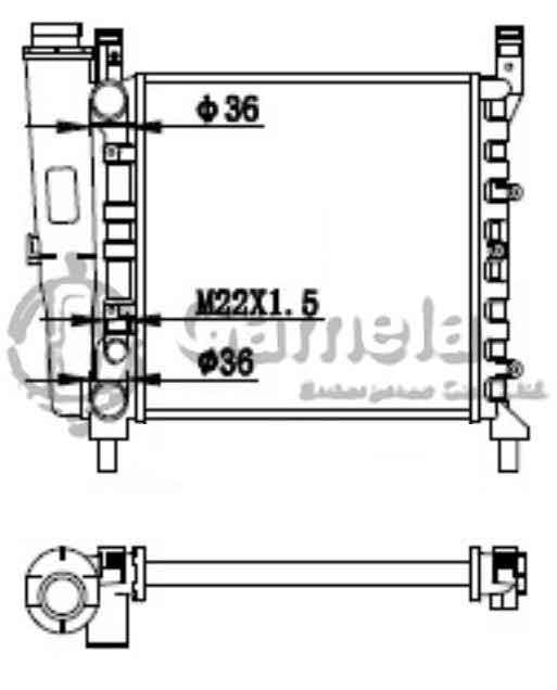 6190620013-T - Radiator-for-FIAT-UNO-0-9-83-00-MT-NISSENS-61930-OEM-7556136