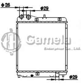 6190804070-T - Radiator-for-HONDA-FIT-II-1-2-1-4-02-08-MT