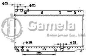 6190804105-T - Radiator-for-HONDA-FIT-02-08-AT-OEM-19010PWAJ51