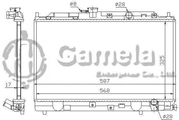 6190804123-T - Radiator-for-HONDA-CIVIC-IVSALOON-HATCHBACK-87-93-MT-NISSENS-62269-OEM-19010PM3003