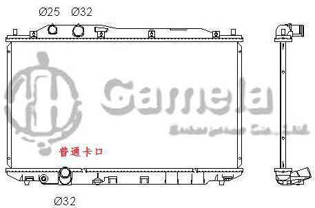 6190804132-T - Radiator-for-HONDA-CIVIC-L4-1-3-06-11-MT