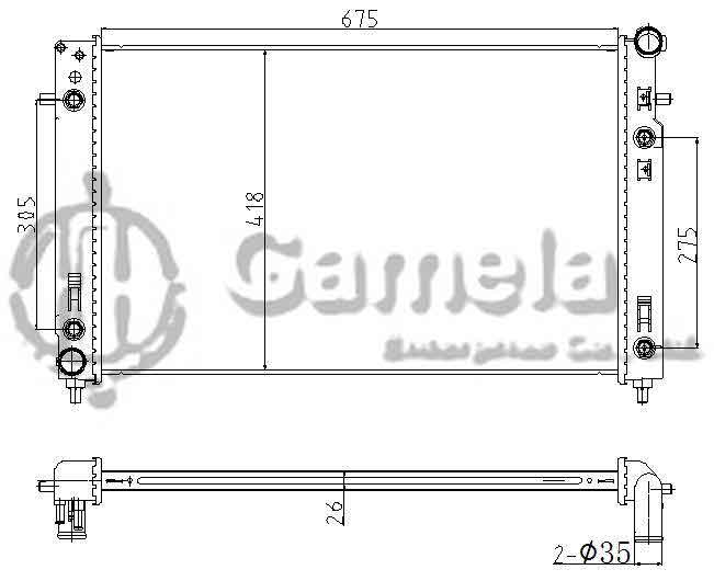 6190812006-T - Radiator-for-HOLDEN-VT-VX-COMMODORE-GENIII-V8-5-7-97-01-AT