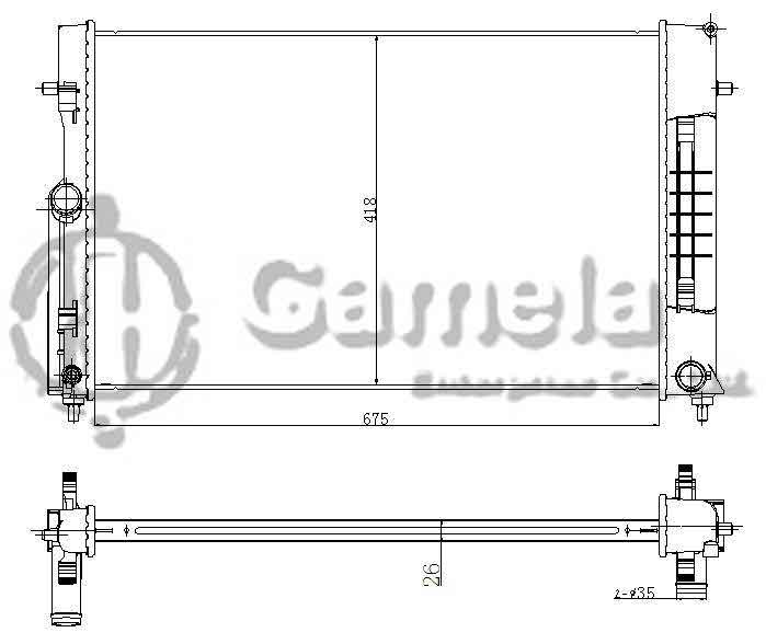 6190812034-T - Radiator-for-HOLDEN-VZ-COMMODORE-V6-3-6-04-06-MT-OEM-HOL055PACM