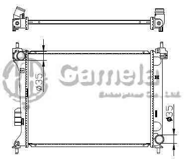 6190825027-T - Radiator-for-HYUNDAI-I20-MT