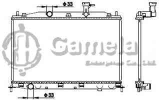 6190825082-T - Radiator-for-HYUNDAI-ACCENT-1-6I-16V05-MT-NISSENS-67509-OEM-253101E000-253101E001