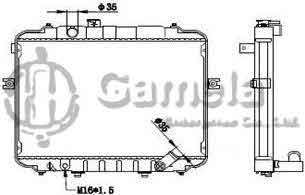 6190825085-T - Radiator-for-HYUNDAI-H-100-PORTER97-2-4-I-MT-NISSENS-67497-67498-67499-OEM-253104B600-253104B100