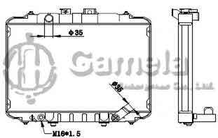 6190825086-T - Radiator-for-HYUNDAI-H-100-PORTER-BUS-2-5D93-00-MT