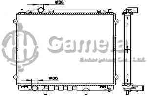 6190825088-T - Radiator-for-HYUNDAI-TERRACAN-01-MT-NISSENS-67483-OEM-25310H1940