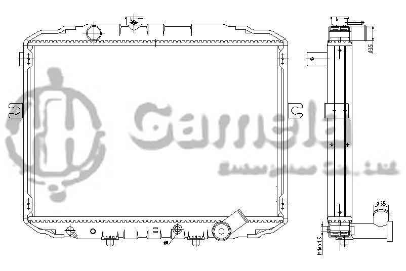 6190825111-T - Radiator-for-HYUNDAI-H-100-PORTER-BUS-2-5D93-00-MT-MT