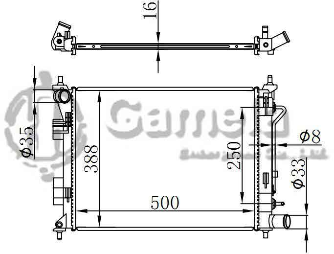 6190825112-T - Radiator-for-HYUNDAI-Rui-Na-AT-AT