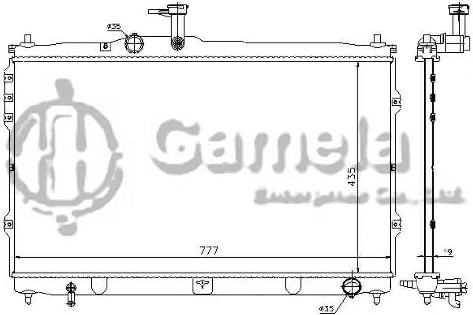 6190825116-T - Radiator-for-HYUNDAI-STAREX-2-5-2008-MT-MT-NISSENS-67095-OEM-253104H100-253104H350