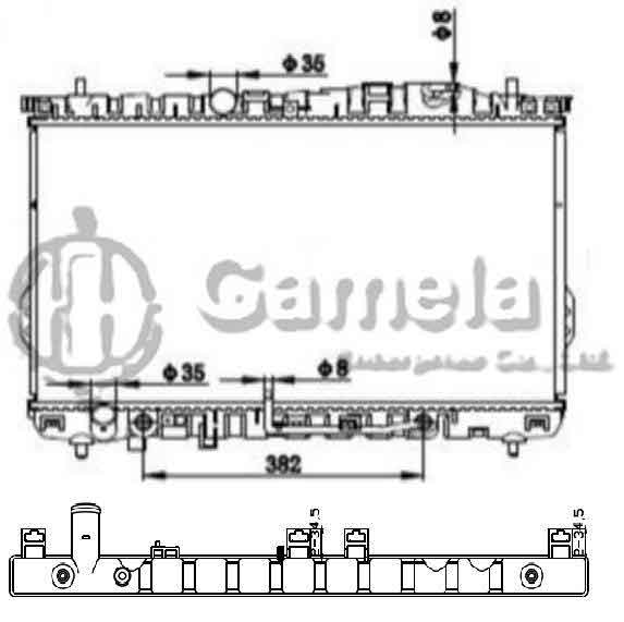 6190825121-T - Radiator-for-HYUNDAI-TRAJET99-AT