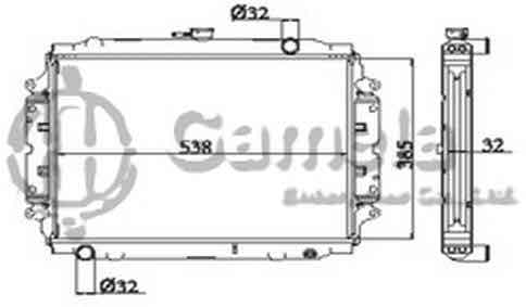 6190919001-T - Radiator-for-ISUZU-AMIGO-PICKUP-L4-2-6-88-95-MT-OEM-94362880-94474049-94474170-DPI-1129