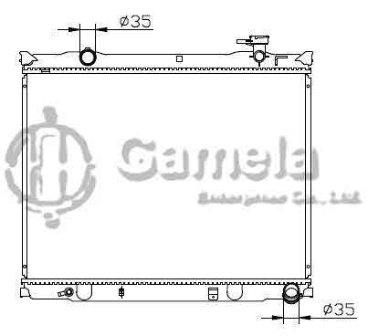 6191109023-T - Radiator-for-KIA-SORENTO-BL-2-5itr-TURBO-DIESEL-07-MT