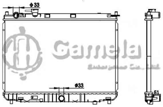 6191109039-T - Radiator-for-KIA-CARENS-NAZA-CITRA-MPV-MT