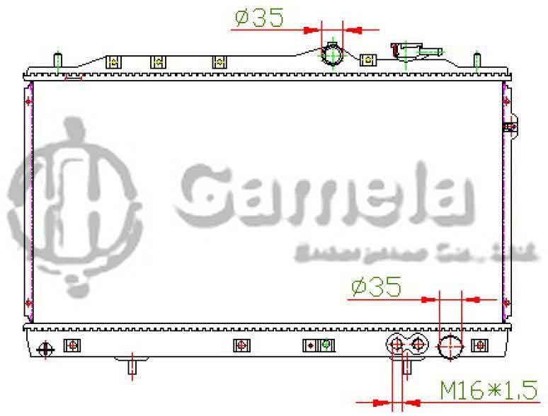 6191109054-T - Radiator-for-KIA-CARENS-97-04-MT