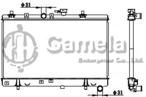 6191109056-T - Radiator-for-KIA-RIO-00-1-3I-MT-NISSENS-66665-OEM-25310FD010