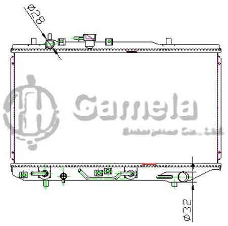 6191109080-T - Radiator-for-KIA-AVELLA-1-3i-G-97-AT-AT