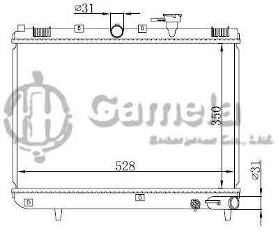 6191109093-T - Radiator-for-KIA-R10-1-3i-1-5i-00-08-MT-NISSENS-66624-OEM-OK30C15200B