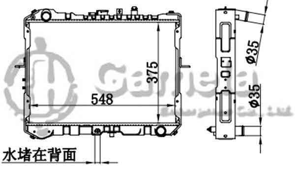 6191109107-T - Radiator-for-KIA-MT