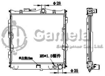 6191302025-T - Radiator-for-MITSUBISHI-COLT-III-1-2-1-5-82-92-MT-NISSENS-62821-OEM-MB222073