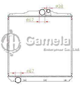 6191302032-T - Radiator-for-MITSUBISHI-FUSO-6CYL-OEM-MB293116