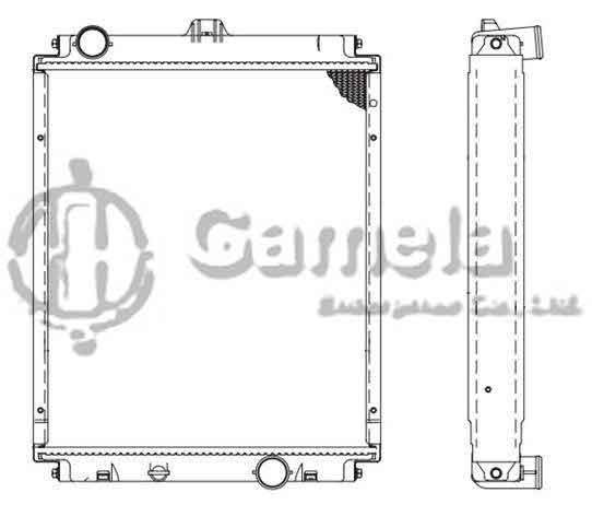 6191302042-T - Radiator-for-MITSUBISHI-CANTER-3-5T-L4-2-9-1996-MT