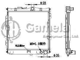 6191302043-T - Radiator-for-MITSUBISHI-K722-MT-OEM-MB222073