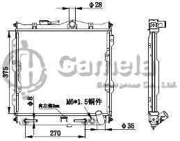 6191302044-T - Radiator-for-MITSUBISHI-K722-AT